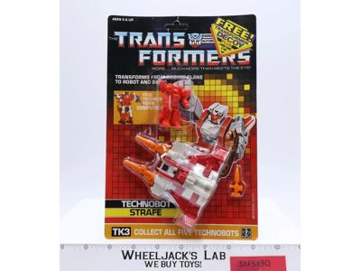 Strafe Technobot G1 Transformers 1987 Hasbro Vintage UNPUNCHED MOSC NEW