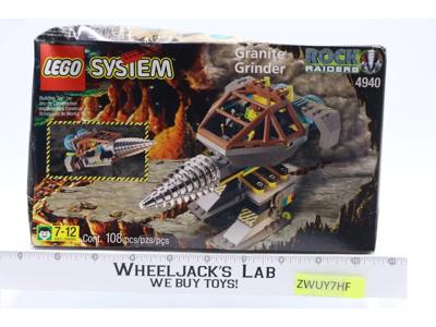 LEGO #4940 Granite Grinder Rock Raiders 108 pieces 1999 NEW MISB SEALED