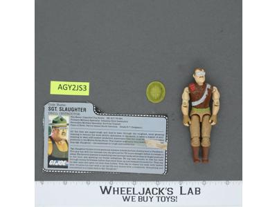 Sgt. Slaughter V3 100% Complete G.I. Joe 1988 Hasbro Vintage Action Figure