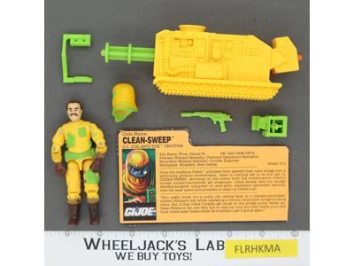 Clean-Sweep V1 100% Complete G.I. Joe 1991 Hasbro Vintage Action Figure