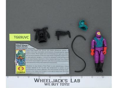 Toxo-Viper V1 100% Complete G.I. Joe 1991 Hasbro Vintage Action Figure