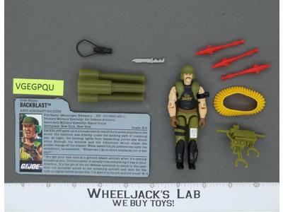 Backblast V1 100% Complete G.I. Joe 1989 Hasbro Vintage Action Figure