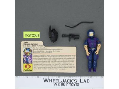 Tele-Vipers V1 100% Complete G.I. Joe 1985 Hasbro Vintage Action Figure