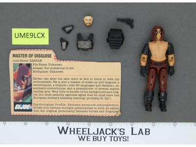 Zartan V1 100% Complete G.I. Joe 1984 Hasbro Vintage Action Figure