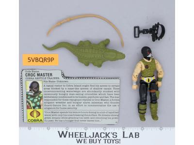 Croc Master V1 G.I. Joe 1987 Hasbro Vintage Action Figure