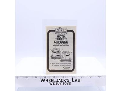 Hoth Turret Defense Instructions Micro Collection ORIGINAL 1982 Star Wars
