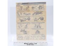 Silver Mirage Motorcycle 1985 ORIGINAL Instructions Blueprints G.I. Joe Hasbro