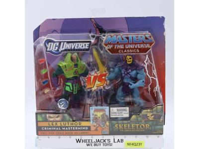 Lex Luthor Vs Skeletor MOTU Classics DC Comics 2009 Mattel 2-Pack NEW SEALED