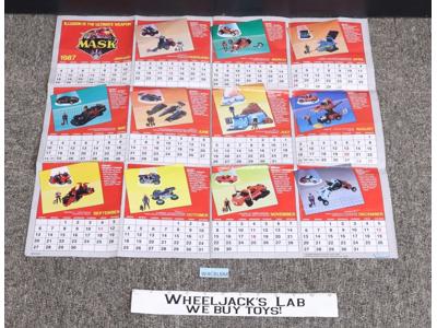 1987-1988 Calendar Poster & Vehicle Catalog MASK M.A.S.K. Kenner Vintage
