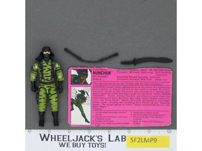 Nunchuk V1 100% Complete 1992 G.I. Joe Hasbro Vintage Action Figure