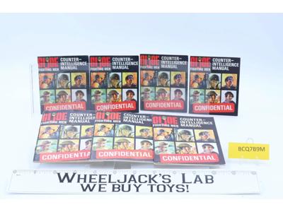 GI Joe Counter-Intelligence Manuals Lot of 7 Vintage 1966 Accessory