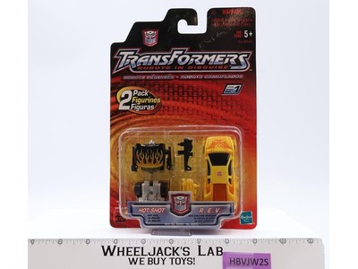 Hot Shot & R.E.V. Transformers Robots In Disguise RID 2001 Hasbro NEW SEALED