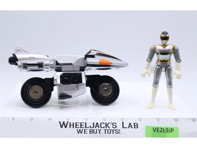 Deluxe Silver Galaxy Cycle Power Rangers in Space 1997 Bandai Action Figure