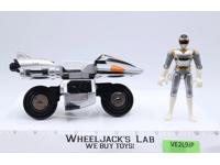 Deluxe Silver Galaxy Cycle Power Rangers in Space 1997 Bandai Action Figure