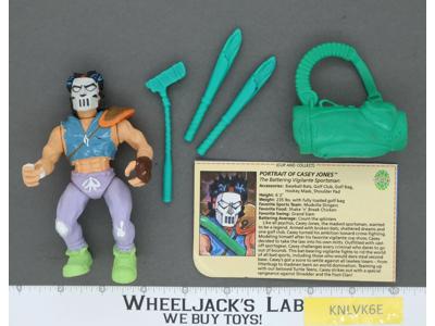 Casey Jones 100% Complete Teenage Mutant Ninja Turtles Playmates 1989 Vintage