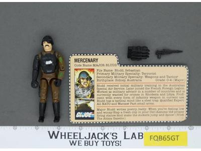Major Bludd V1 100% Complete 1983 G.I. Joe Hasbro Vintage Action Figure