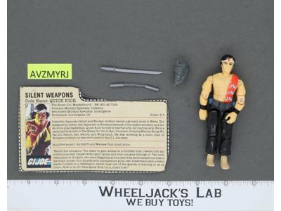 Quick Kick V1 100% Complete G.I. Joe 1985 Hasbro Vintage Action Figure