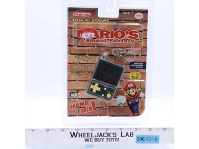 Mario's Cement Factory 2002 MGA Electronic Handheld Game Mini Classics Keychain