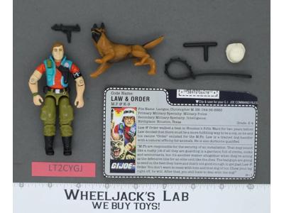 Law & Order V1 100% Complete G.I. Joe 1987 Hasbro Vintage Action Figure