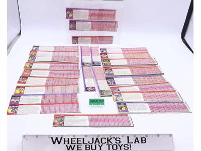 Lot of 28 Action Figure Tech Specs G1 Transformers Hasbro Vintage Action Figure