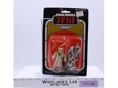 Han Solo Trench Coat + Logray Star Wars ROTJ 1983 Kenner Kay-Bee 2-PK NEW SEALED