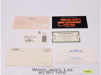 Atari Club Promotional Material Letter Business Reply Envelope