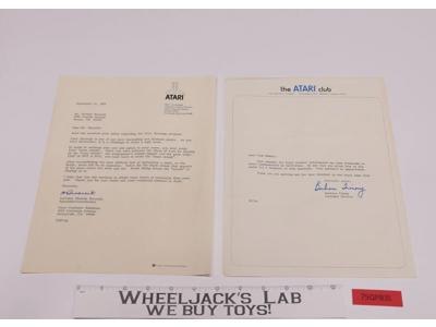 Atari Club 1982 Customer Relations Consumer Product Letter Hand Signed