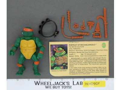 Michaelangelo SOFT HEAD 100% Complete Teenage Mutant Ninja Turtle 1988 Playmates