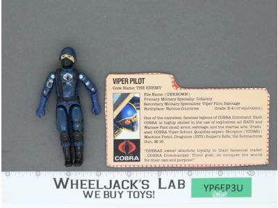 Viper Pilot V1 100% Complete 1983 G.I. Joe Hasbro Vintage Action Figure