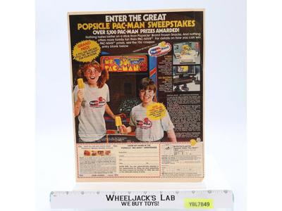 Atari Pac-Man Popsicle Brand Coupon + Sweepstakes Entry Form 1982 Midway Vintage