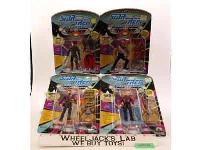 Lot of 4 Star Trek Next Generation 1990's Playmates Action Figures NEW SEALED
