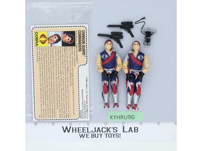 Tomax & Xamot V1 RED CARD BACK Complete G.I. Joe 1985 Hasbro Vintage Figure