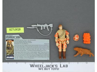 Spearhead & Max V1 100% Complete G.I. Joe 1988 Hasbro Vintage Action Figure