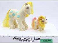 Daddy & Baby Apple Delight G1 My Little Pony Apple Delight Family Hasbro Vintage