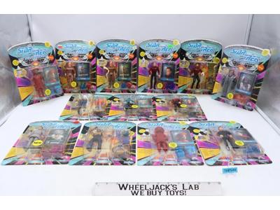 Lot of 13 Star Trek Next Generation 1990's Playmates Action Figures NEW SEALED