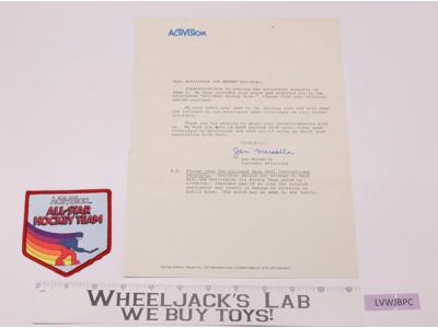Activision All-Star Hockey Team 1980 Atari Embroidered Patch with Letter