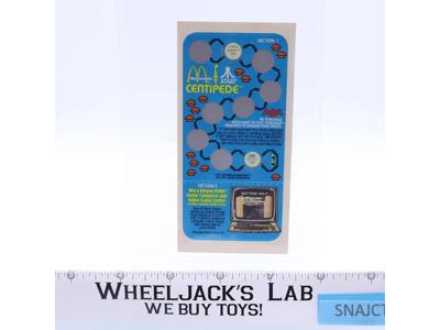 Atari McDonalds Centipede Scratch Off Game Card 1982 Used Vintage