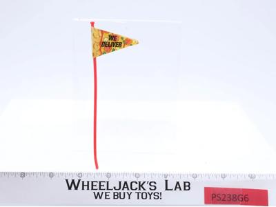 Pizza Thrower Flag Teenage Mutant Ninja Turtles TMNT Vintage Playmates Figure