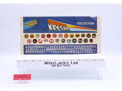 Tough Wheels Burnin Key Cars Display Case Decals Stickers Vintage 1981 Kidco Inc