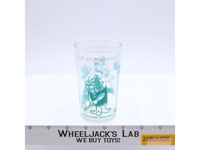 Flintstones Fred & Barney Play Golf Jelly Glass Hanna-Barbera 1962 Vintage Cup