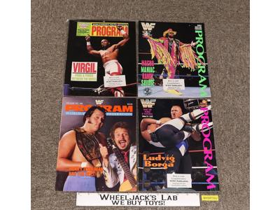 WWF Program Lot (4) 1987 1991 1992 1993 Honky VIRGIL Savage BORGA Nasty IRS