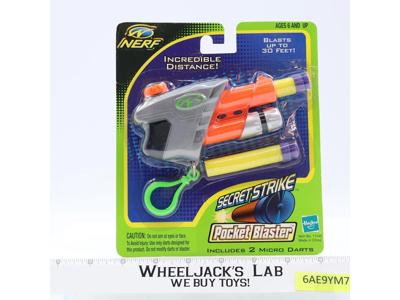 Nerf Secret Strike Pocket Blaster Grey 2000 Hasbro Game Toy NEW SEALED