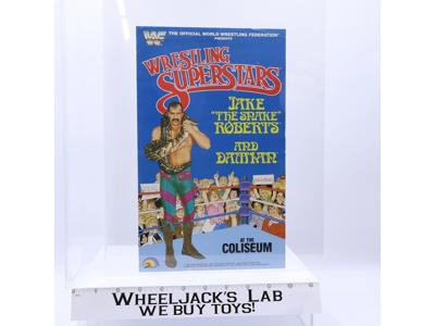 Jake The Snake Roberts & Damian Original Poster 1980's WWF LJN Wrestling Vintage