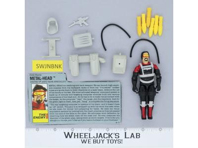 Metal-Head V1 100% Complete G.I. Joe 1990 Hasbro Vintage Action Figure