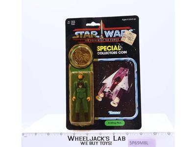 A-Wing Pilot W/Coin 92 Back Star Wars POTF 1984 Kenner Figure NEW SEALED