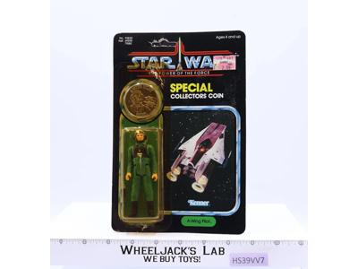 A-Wing Pilot W/Coin 92 Back Star Wars POTF 1984 Kenner Figure NEW MOSC SEALED
