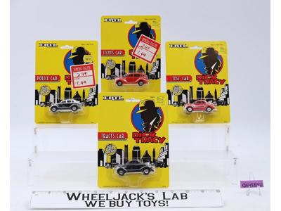 Lot of 4 Dick Tracy Die-Cast Toy Cars 1990 ERTL Disney NEW SEALED