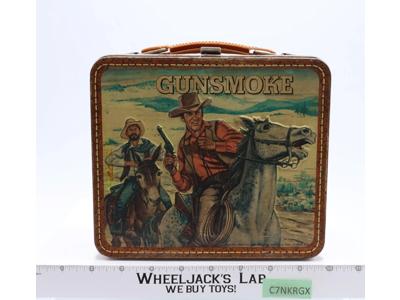 Gunsmoke Tin Metal Lunch Box 1972 Aladdin Industries Vintage No Thermos