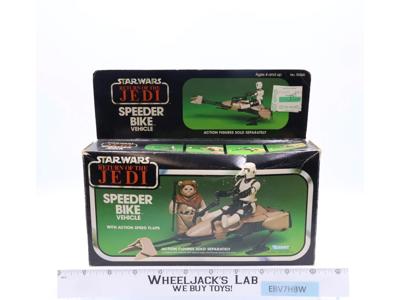 Speeder Bike 100% Complete W/Box Star Wars ROTJ Kenner 1983 Vehicle