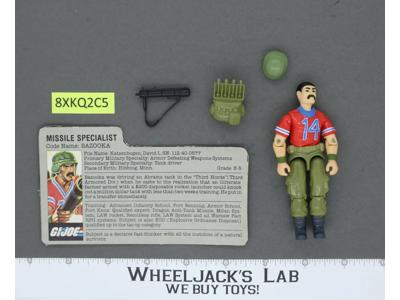 Bazooka V1 100% Complete G.I. Joe 1985 Hasbro Vintage Action Figure